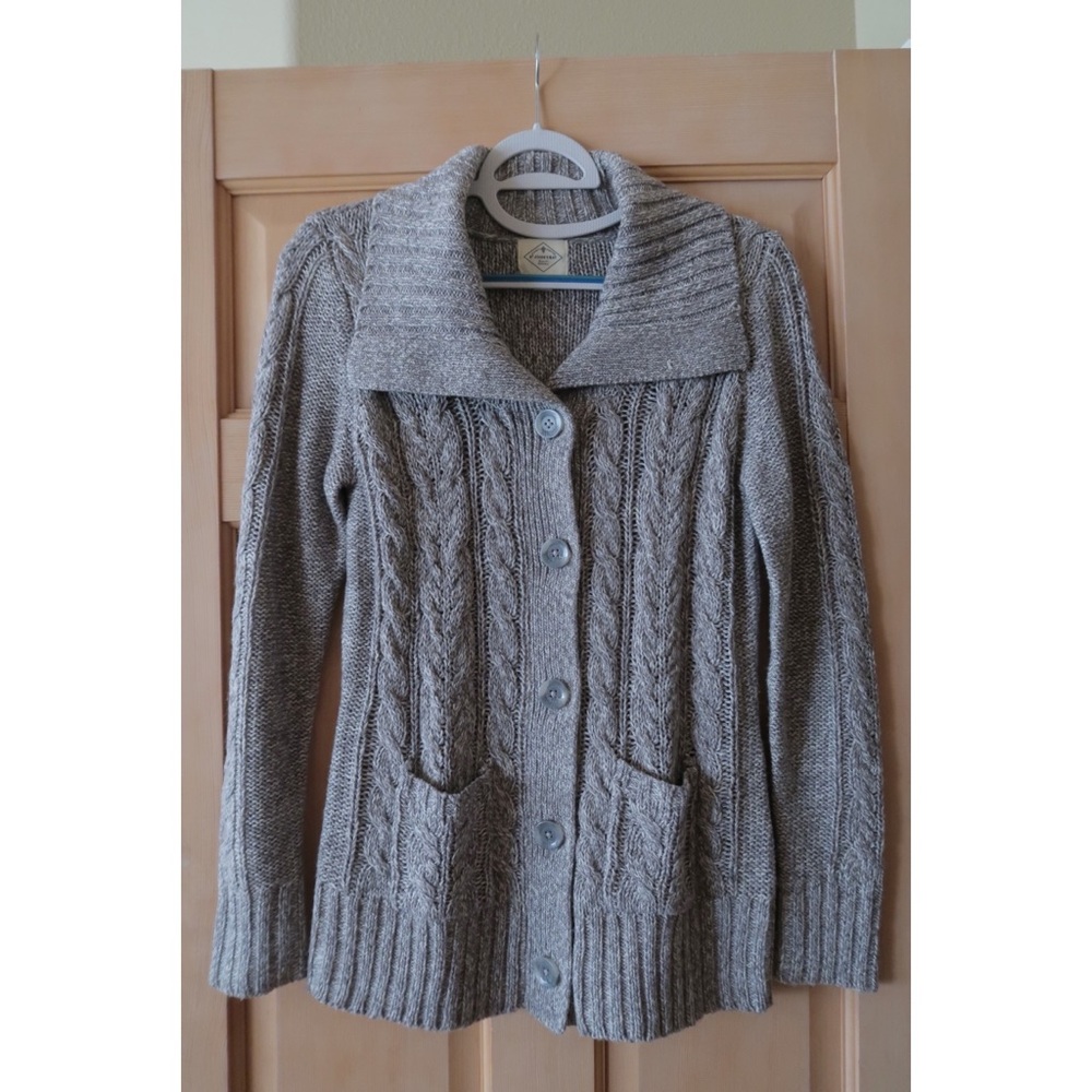 Grey button up sweater